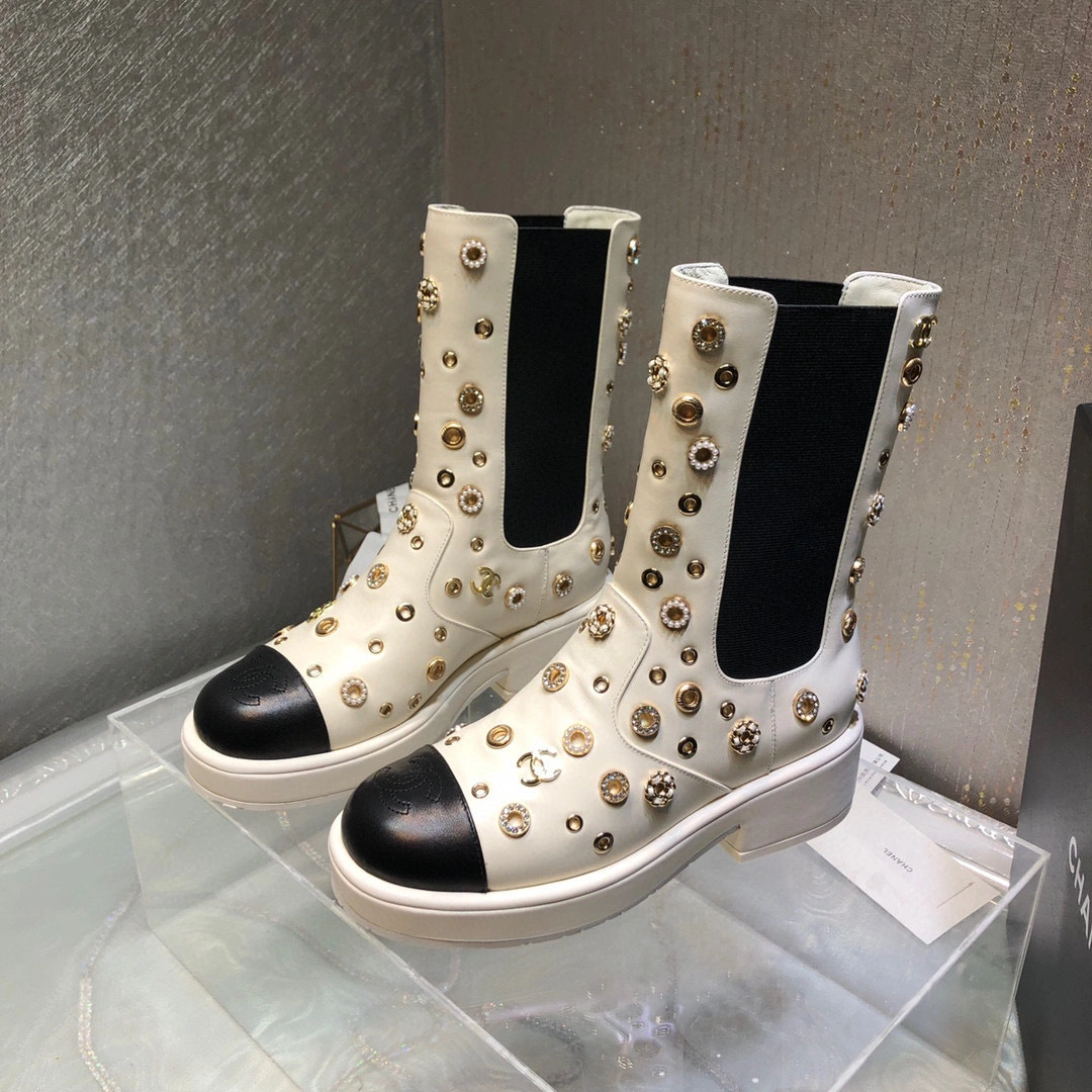 coco- heel height ：4.5cm， Forefoot 2cm，Barrel height ：20cm。 Calfskin Sheepskin item:B-X198J2012
